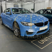 Load image into Gallery viewer, GT4 Style Pre-Preg Carbon Fibre Front Splitter for BMW F80 M3 F82 F83 M4 14-20