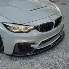 Load image into Gallery viewer, MP Style Pre-Preg Carbon Fibre Front Splitter 3 Pieces Design for BMW F80 M3 F82 F83 M4 14-20