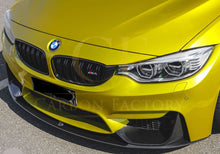 Load image into Gallery viewer, MP Style Pre-Preg Carbon Fibre Front Splitter 3 Pieces Design for BMW F80 M3 F82 F83 M4 14-20
