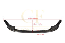 Load image into Gallery viewer, MP Style Pre-Preg Carbon Fibre Front Splitter 3 Pieces Design for BMW F80 M3 F82 F83 M4 14-20