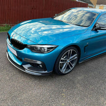 Load image into Gallery viewer, MP Style Pre-Preg Carbon Fibre Front Splitter Covers for BMW F32 F33 F36 4 Series 14-20