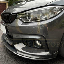 Load image into Gallery viewer, MP Style Pre-Preg Carbon Fibre Front Splitter Covers for BMW F32 F33 F36 4 Series 14-20