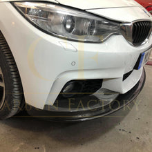 Load image into Gallery viewer, MP Style Pre-Preg Carbon Fibre Front Splitter Covers for BMW F32 F33 F36 4 Series 14-20