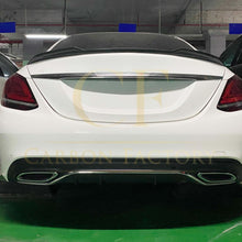 Load image into Gallery viewer, X Style Pre-Preg Carbon Fibre Boot Spoiler for Mercedes Benz W205 C Class 15-21