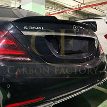 Load image into Gallery viewer, X Style Pre-Preg Carbon Fibre Boot Spoiler for Mercedes Benz W222 S Class Saloon 14-20