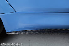 Load image into Gallery viewer, RKP Composites Carbon Fibre Side Skirts for BMW 3 Series F80 M3 (2014-2018) - Direct-Fit Side Skirt Extensions/Side Blades, 2x2 Twill, Vacuum Infused, Pair, Made in USA