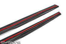 Load image into Gallery viewer, RKP Composites Carbon Fibre Side Skirts for BMW 3 Series F80 M3 (2014-2018) - Direct-Fit Side Skirt Extensions/Side Blades, 2x2 Twill, Vacuum Infused, Pair, Made in USA