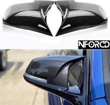 Load image into Gallery viewer, Gloss Black Carbon Fibre Look Wing Mirror Covers/Caps Pair for BMW 1 Series F20 F21 (2011-2019) OEM-Style Replacement Left & Right
