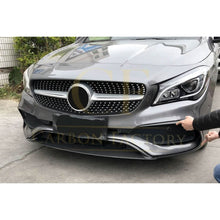 Load image into Gallery viewer, AMG Style Carbon Fibre Front Splitter for Mercedes Benz W117 CLA 16-19