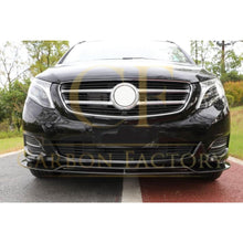Load image into Gallery viewer, AMG Style Carbon Fibre Front Splitter for Mercedes Benz W447 Vito 16-18