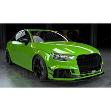 Load image into Gallery viewer, Carbon Fibre Front Bumper Trims for Audi 8V RS3 Saloon 17-20