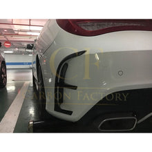 Load image into Gallery viewer, Carbon Fibre Rear Bumper Trims (4 Pieces) for Mercedes Benz W117 CLA 13-15