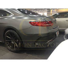 Load image into Gallery viewer, Carbon Fibre Rear Bumper Trims for Mercedes Benz W222 S Class Coupe 14-17