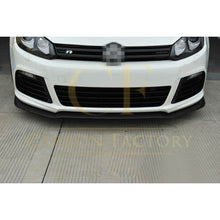 Load image into Gallery viewer, CF Style Carbon Fibre Front Splitter for VW Golf MK6 R20 08-13