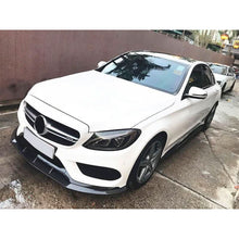 Load image into Gallery viewer, 4D Style Carbon Fibre Front Splitter for Mercedes Benz W205 C Class 15-18