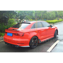 Load image into Gallery viewer, Carbon Fibre Rear Bumper Spats for Audi A3 S Line S3 Saloon 13-15