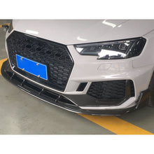 Load image into Gallery viewer, V Style Pre-Preg Carbon Fibre Front Splitter for Audi B9 RS4 18-20