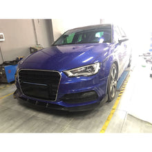 Load image into Gallery viewer, V Style Carbon Fibre Front Splitter for Audi A3 Hatchback S Line & S3 13-15