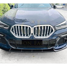 Load image into Gallery viewer, MP Style Gloss Black Front Splitter for BMW G06 X6 Pre-LCI 19-22