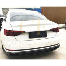 Load image into Gallery viewer, V Style Carbon Fibre Rear Diffuser for Audi S4 B9 A4 S Line 16-18