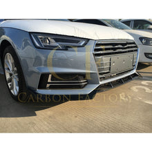 Load image into Gallery viewer, V Style Carbon Fibre Front Splitter for Audi A4 B9 S Line & S4 15-19