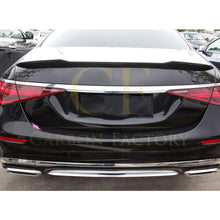 Load image into Gallery viewer, X Style Pre-Preg Carbon Fibre Boot Spoiler for Mercedes Benz W223 S Class Saloon 19-Present