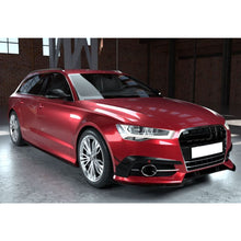 Load image into Gallery viewer, V Style Carbon Fibre Front Splitter for Audi C7.5 A6 S Line & S6 15-18