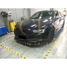Load image into Gallery viewer, V Style Carbon Fibre Front Splitter for Audi B8.5 S5 A5 S Line 11-16