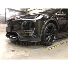 Load image into Gallery viewer, V Style Carbon Fibre Front Splitter for Tesla Model X 16-Present