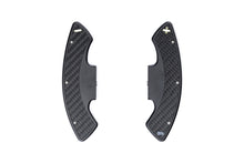 Load image into Gallery viewer, Storm Motorwerks Illuminated Extended Steering Wheel Paddle Shifters for BMW E90 E92 E93 M3 DCT (E9X) - CNC Billet Aluminium with Carbon Fibre Inlay - Self-Powered Glow - Black or Silver Anodised