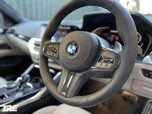 Load image into Gallery viewer, TRE Pre-Preg Carbon Fibre Steering Wheel Trim Accent for BMW M Sport Models (2018+, F40 F44 G20 G21 G42 G30)