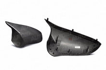 Load image into Gallery viewer, BMW M2 Competition F87 2018-2021, M3 F80 2014-2019, M4 F82 F83 2015-2020 Pre-Preg Dry Carbon Fibre Wing Mirror Covers 2x2 Twill - Full Replacement Caps by TRE
