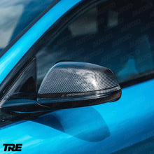 Load image into Gallery viewer, TRE Pre-Preg 2x2 Twill Carbon Fibre Wing Mirror Covers (Mirror Caps) for BMW 1 Series F40/M135i, 2 Series F44 Gran Coupe/M235i, 2 Series GT F45/F46, X1 F48, Z4 G29 & Toyota Supra J29 (2019+) – Pair