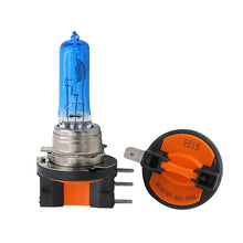 Load image into Gallery viewer, IllumiNite H15 Main Beam / DRL Ice White Halogen Bulb Upgrade – 6500K (715 | PGJ23t-1)