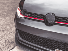 Load image into Gallery viewer, VW Golf Mk7 & Mk7.5 Blackout Badge Overlays Front & Rear Set – Fits Golf, GTI & R (2017–2020) | Black Emblem Covers | 3M Tape | OEM-Style Fit