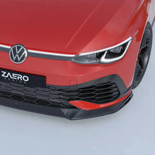Load image into Gallery viewer, ZAERO Design EVO-1 Gloss Black ABS 3-Piece Front Splitter / Lip Spoiler for Volkswagen Golf GTI Clubsport Mk8 (2020+)
