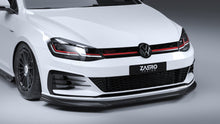 Load image into Gallery viewer, ZAERO Design EVO-1 Gloss Black Front Splitter / Front Lip Spoiler for VW Golf GTI & GTD Mk7.5 (2017-2020)