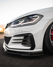 Load image into Gallery viewer, ZAERO Design EVO-1 Gloss Black Front Splitter / Front Lip Spoiler for VW Golf GTI & GTD Mk7.5 (2017-2020)