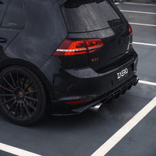 Load image into Gallery viewer, ZAERO Design EVO-1 Gloss Black Rear Diffuser for Volkswagen Golf GTI Mk7 (2013-2017) - ABS Rear Bumper Valance