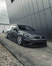 Load image into Gallery viewer, Volkswagen VW Golf R Mk7.5 2017-2020 Carbon Fibre Performance Front Splitter / Front Lip Spoiler – Gloss OEM Fit (7.5 Facelift), CFRP 2x2 Twill