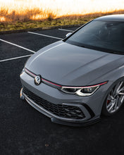Load image into Gallery viewer, Volkswagen Golf 8 Mk8 GTI & R-Line EVO-1 Gloss Black Front Splitter by ZAERO Design - ABS Front Lip Spoiler (2020+)