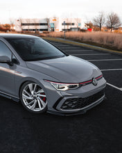 Load image into Gallery viewer, Volkswagen Golf 8 Mk8 GTI & R-Line EVO-1 Gloss Black Front Splitter by ZAERO Design - ABS Front Lip Spoiler (2020+)