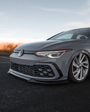 Load image into Gallery viewer, Volkswagen Golf 8 Mk8 GTI & R-Line EVO-1 Gloss Black Front Splitter by ZAERO Design - ABS Front Lip Spoiler (2020+)