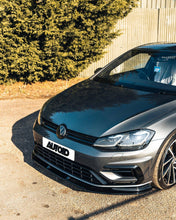 Load image into Gallery viewer, Volkswagen Golf R Mk7.5 Facelift 2017-2020 ZAERO Design EVO-1 Gloss Black Front Splitter - ABS Front Lip Spoiler - TÜV Certified