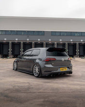 Load image into Gallery viewer, Volkswagen Golf R Mk7.5 Rear Bumper Diffuser/Valance - ZAERO Design EVO-1, Gloss Black ABS (2017-2020 Facelift)