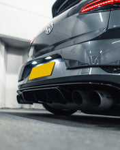 Load image into Gallery viewer, Volkswagen Golf R Mk7.5 Rear Bumper Diffuser/Valance - ZAERO Design EVO-1, Gloss Black ABS (2017-2020 Facelift)