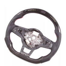 Load image into Gallery viewer, Carbon Fibre LED Race Display Shift Light Steering Wheel for VW Volkswagen Golf Mk7/Mk7.5 (GTI, R) & Scirocco (2013-2020) - OHC - Flat Bottom, Alcantara/Leather Options
