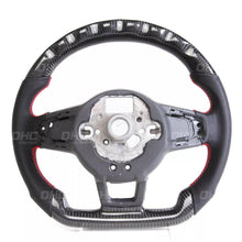 Load image into Gallery viewer, VW Volkswagen Golf Mk7/Mk7.5 Performance Carbon Fibre Steering Wheel Upgrade by OHC - Fits GTI, R & Scirocco (2013-2020) - Custom Flat Bottom, Alcantara or Perforated Leather
