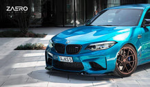 Load image into Gallery viewer, BMW M2 F87 EVO-S GLOSS BLACK FRONT SPLITTER BY ZAERO (2015-2018)