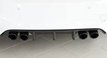 Load image into Gallery viewer, BMW M3 M4 F80 F82 F83 Rear Diffuser by Rieger (2012-2018) - OEM-Fit ABS Rear Bumper Insert for Quad Exhaust - Matte or Gloss Black